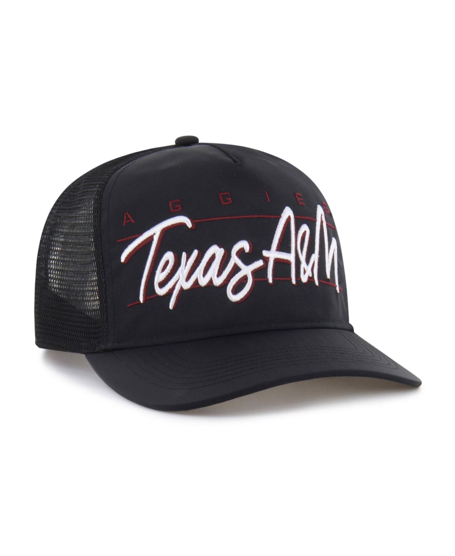 Men's and Women's '47 Black Texas A&M Aggies brrr&deg; Condor Mesh Hitch Adjustable Hat