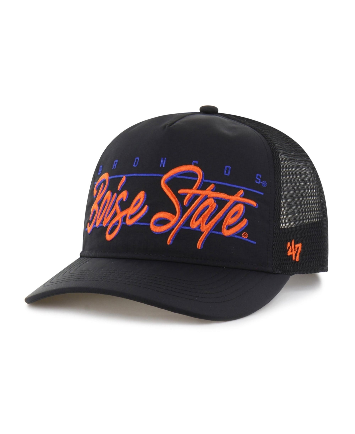 '47 Brand Men's and Women's Black Boise State Broncos brrr° Condor Mesh Hitch Adjustable Hat
