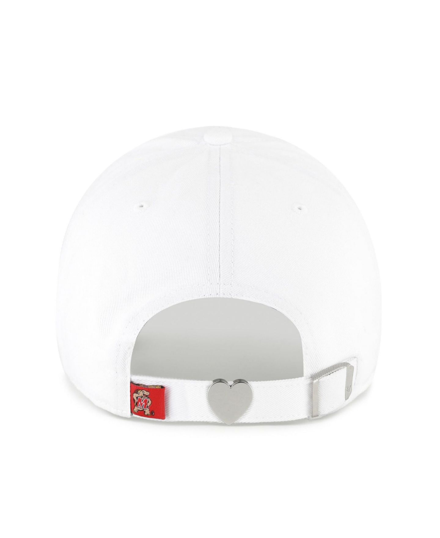 Женская кепка '47 Brand White Maryland Terrapins Trendy Script Clean Up Adjustable Hat — фото 3