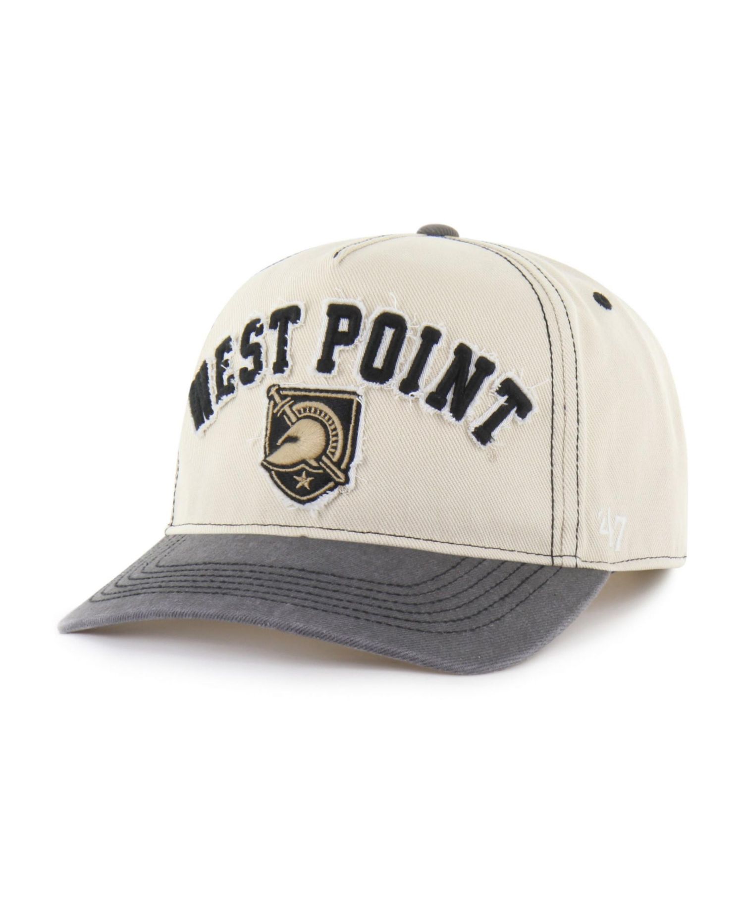 Men's and Women's '47 Tan/Black Army Black Knights Well-Worn Calderwood Hitch Adjustable Hat