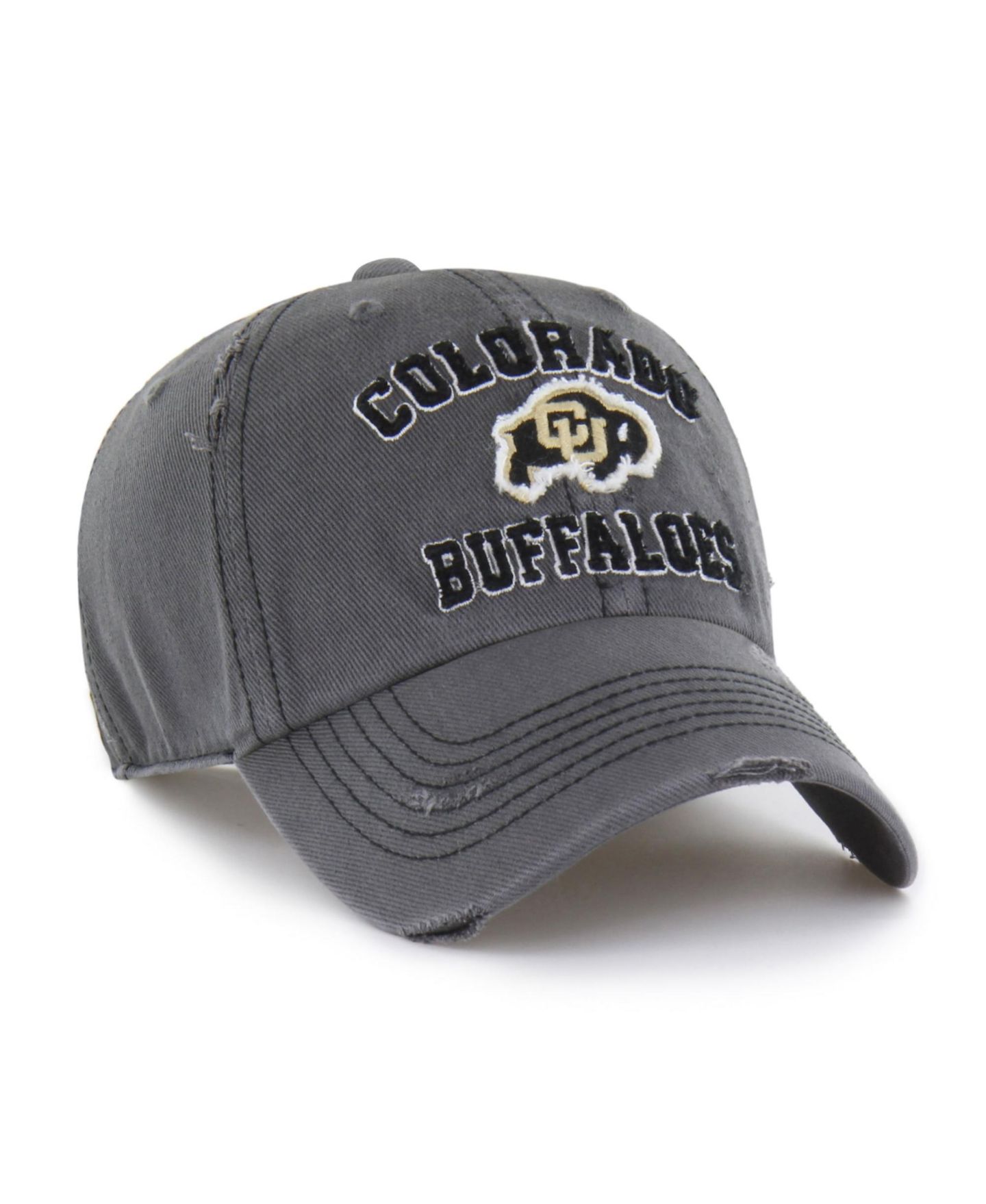 Кепка '47 Brand Charcoal Colorado Buffaloes Well-Worn Seymore Clean Up Adjustable Hat — фото 2