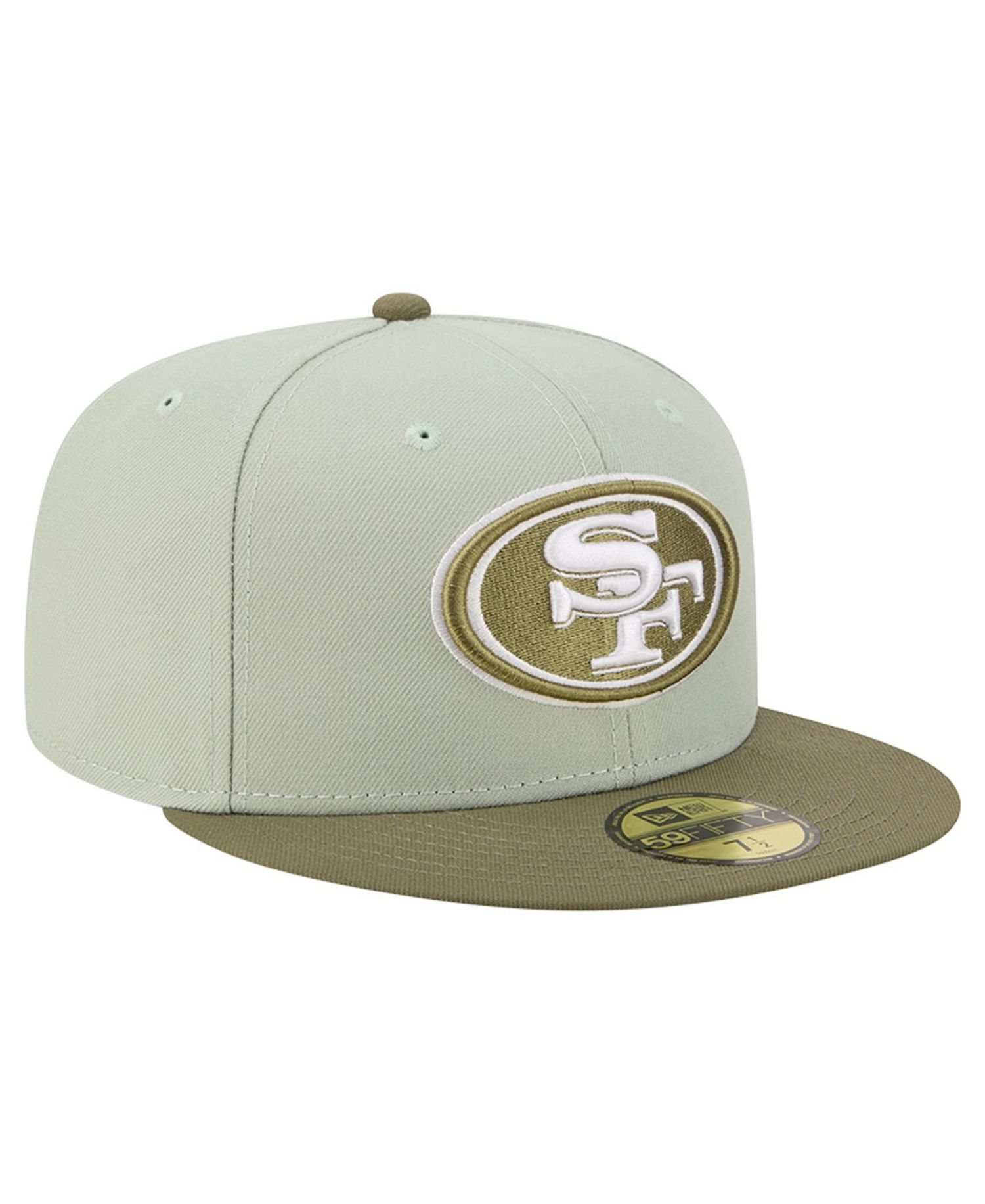 Men's Light Green/Olive San Francisco 49ers Color Pack 59FIFTY Fitted Hat
