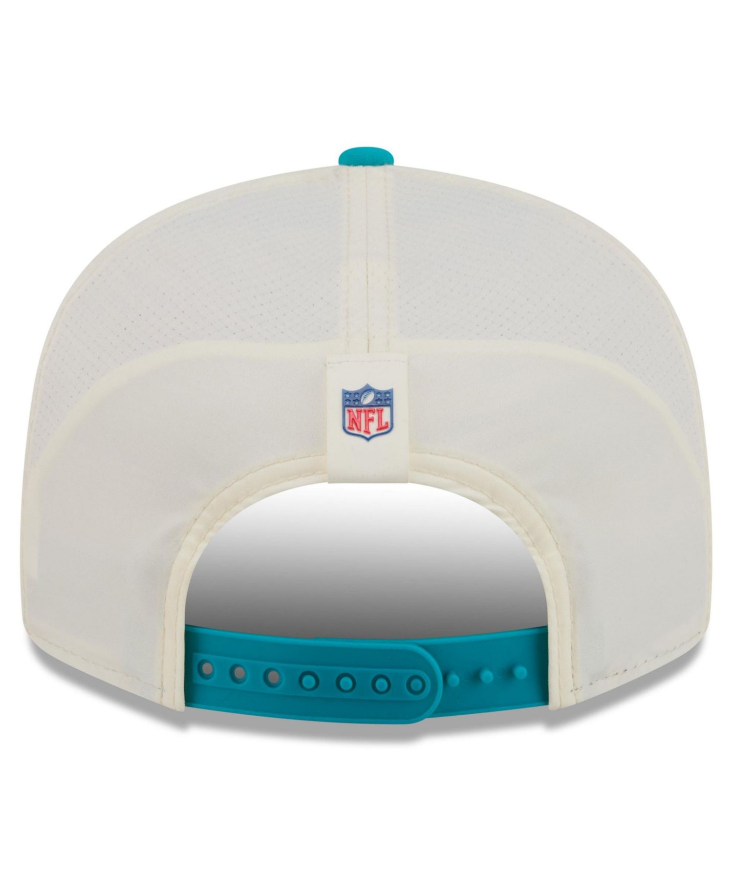 Men's Cream/Aqua Miami Dolphins 2026 NFL Training Camp 9FIFTY Snapback Hat