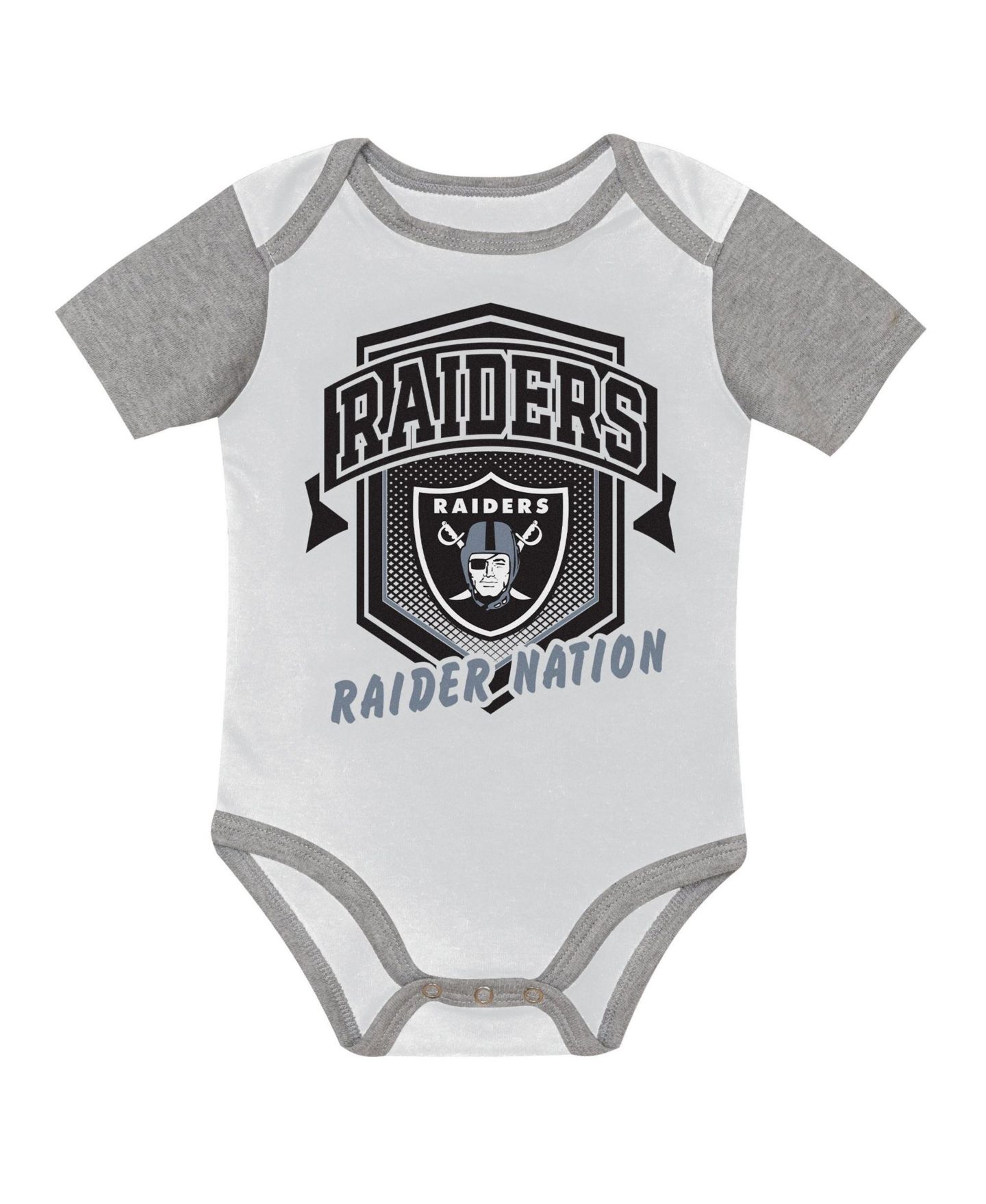 Outerstuff Baby Boys and Girls Las Vegas Raiders First Round Pick 3-Piece Bodysuit Set — фото 2