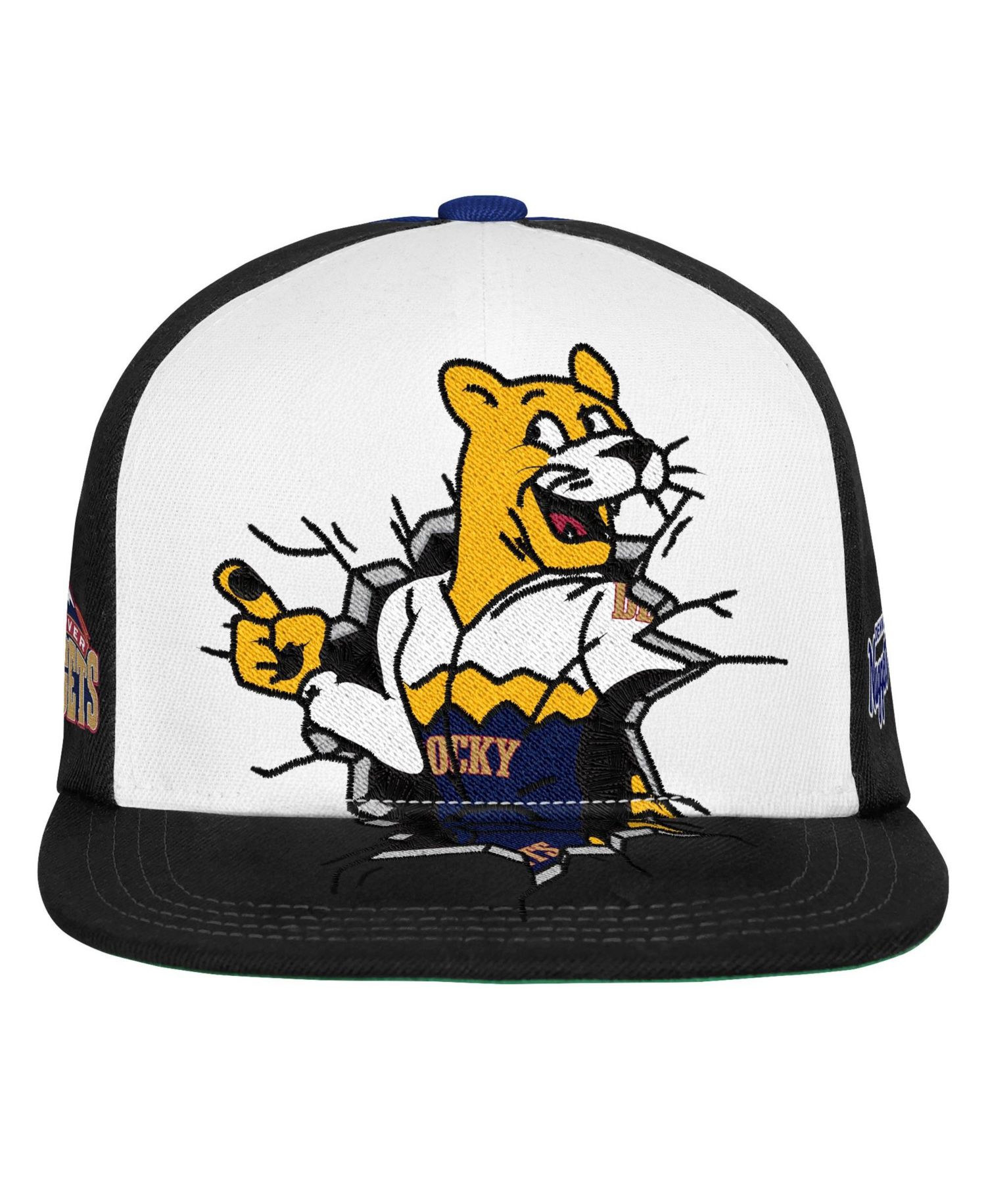 Big Boys and Girls Black Denver Nuggets Mascot Snapback Hat