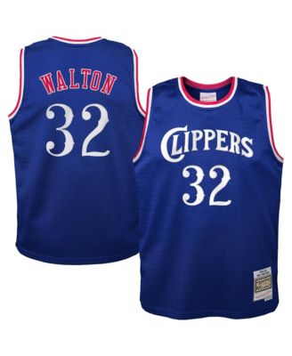 Big Boys and Girls Bill Walton Royal LA Clippers 1984/85 Hardwood Classics Swingman Jersey