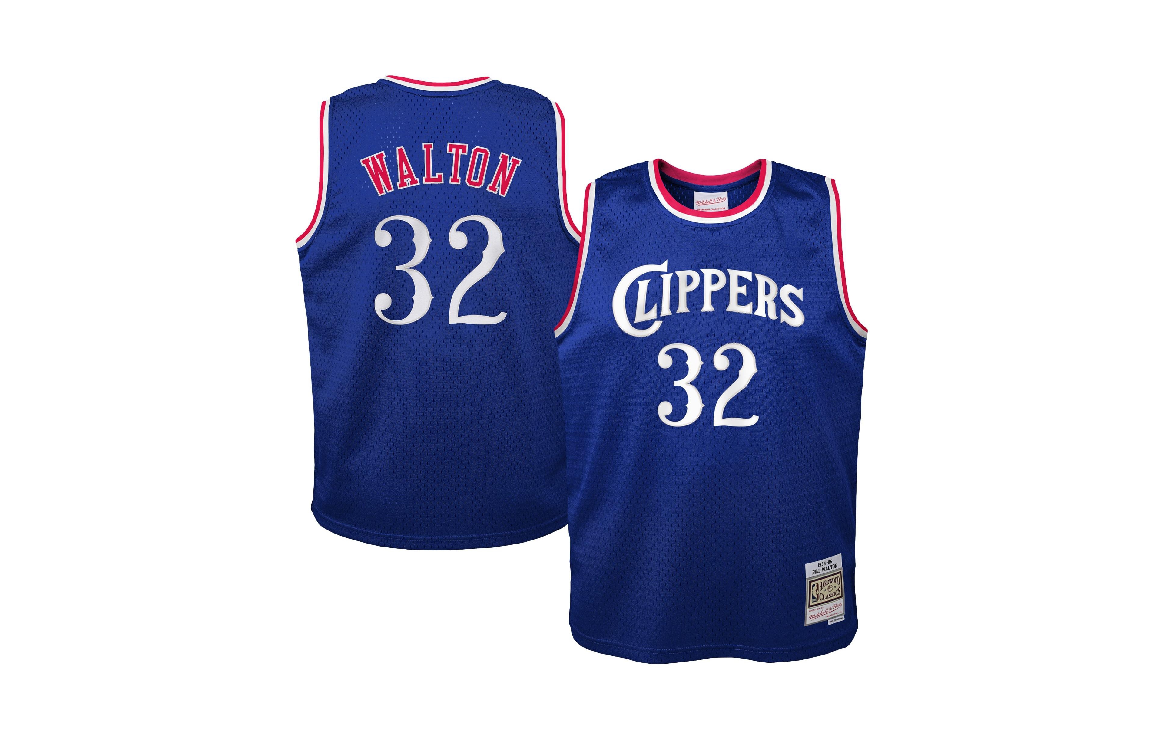 Mitchell & Ness Big Boys and Girls Bill Walton Royal La Clippers 1984/85 Hardwood Classics Swingman Jersey