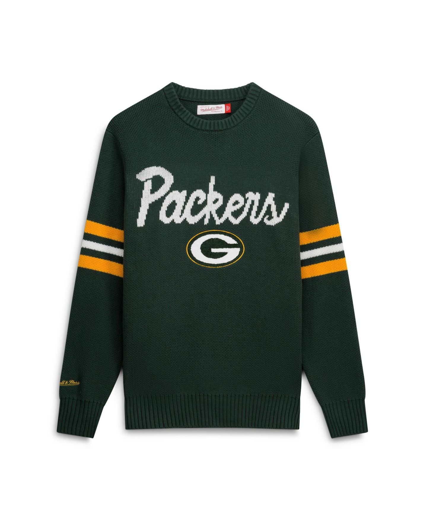 Мужской свитер Mitchell & Ness Green Green Bay Packers Head Coach — фото 1