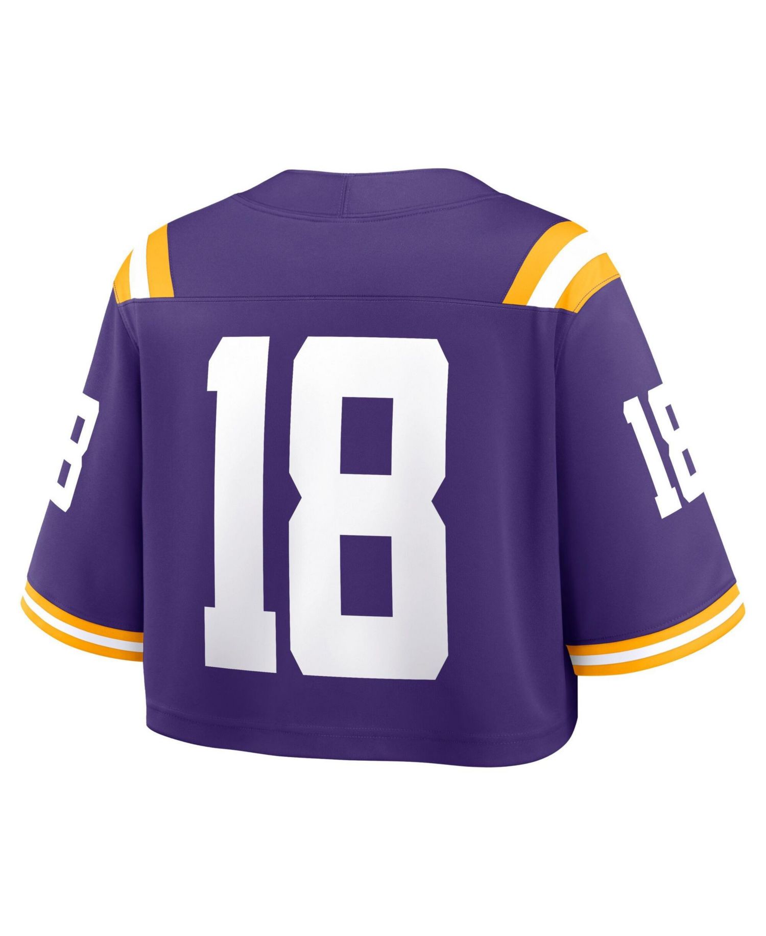 Women's Purple LSU Tigers Game Crop Top Jersey