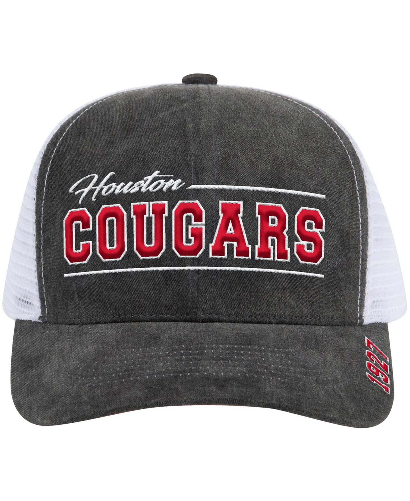 Кепка Colosseum Gray Houston Cougars Billy 2400 Adjustable Trucker Hat — фото 2