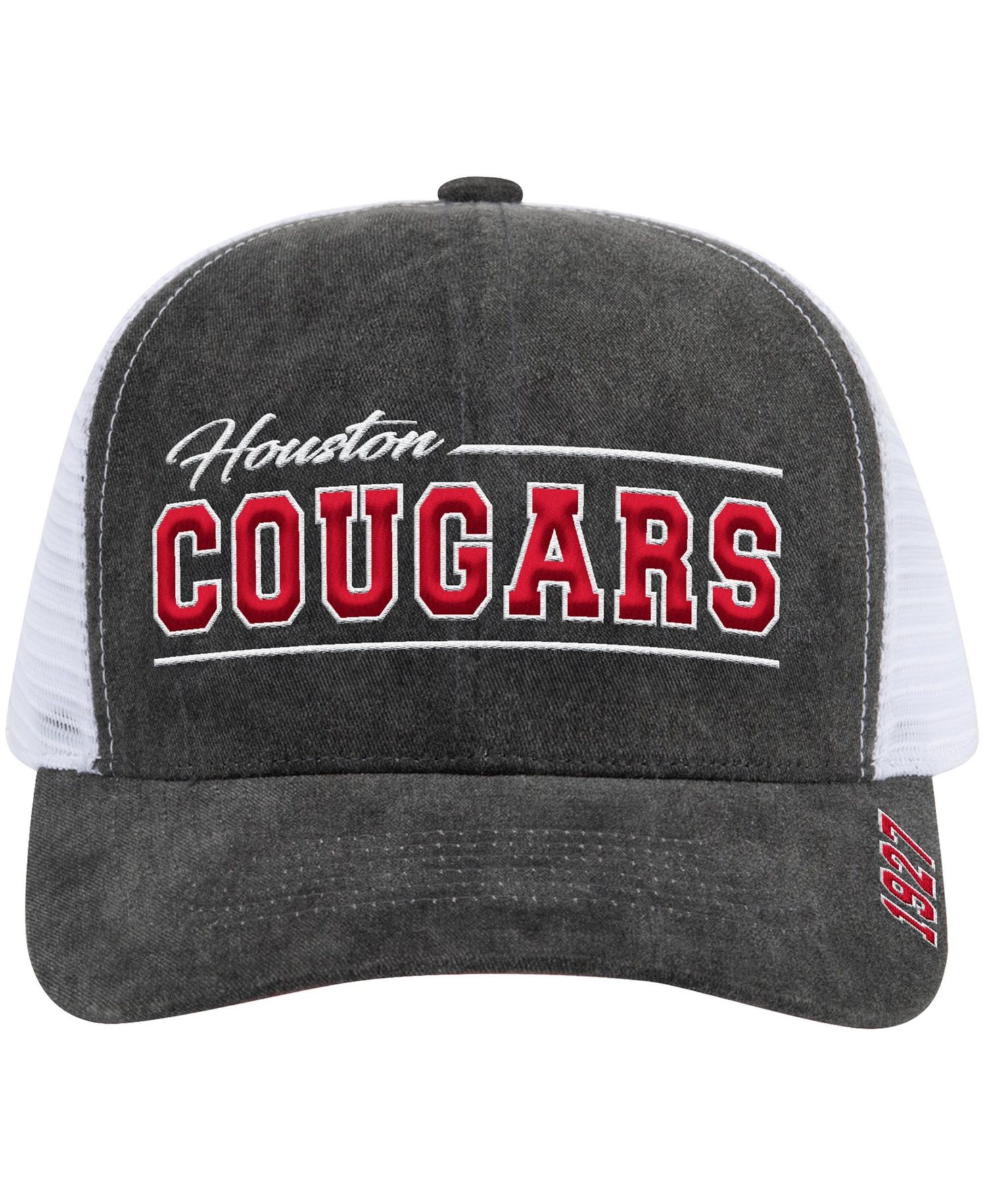 Men's and Women's Gray Houston Cougars Billy 2400 Adjustable Trucker Hat