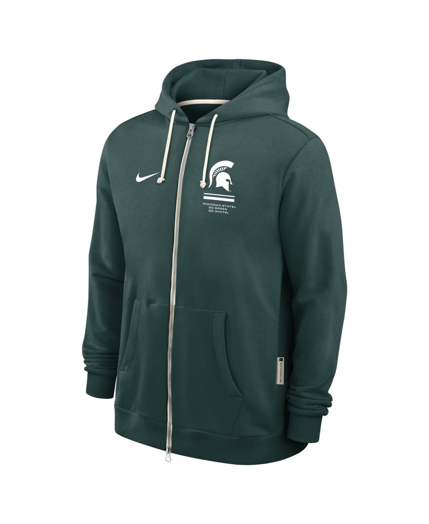 Men's Green Michigan State Spartans 2026 Sideline Standard Issue Dri-FIT Full-Zip Hoodie