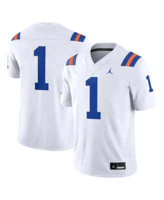 Men's #1 White Florida Gators Alternate Game Football Jersey