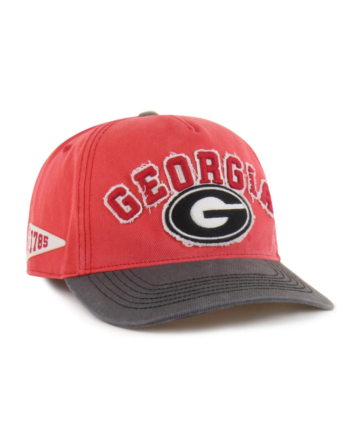 Men's and Women's '47 Red/Black Georgia Bulldogs Well-Worn Calderwood Hitch Adjustable Hat
