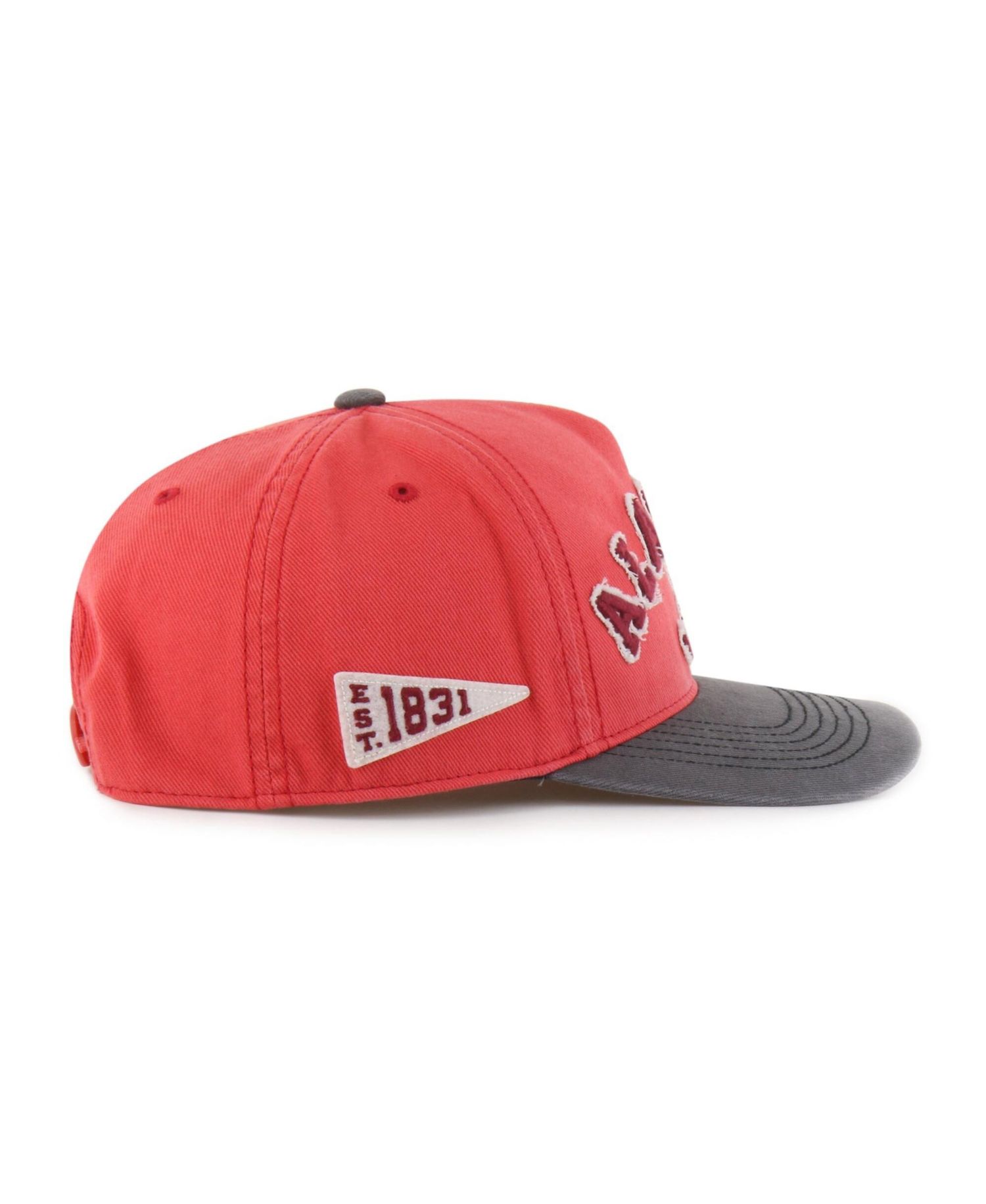 Men's and Women's '47 Red/Black Alabama Crimson Tide Well-Worn Calderwood Hitch Adjustable Hat