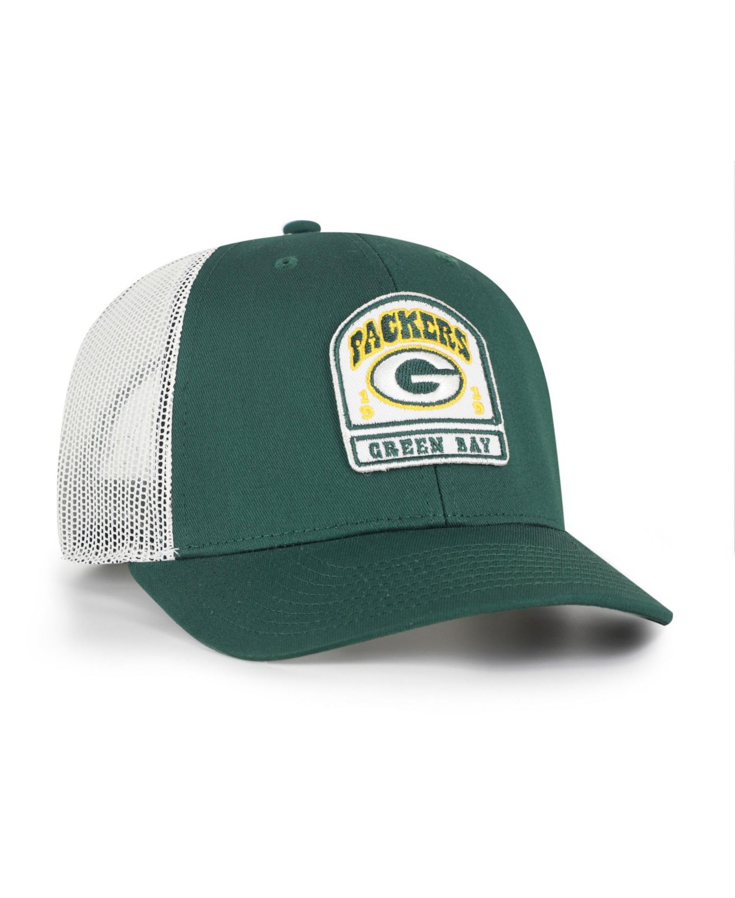 Men's '47 Green Green Bay Packers Headstone Trucker Adjustable Hat
