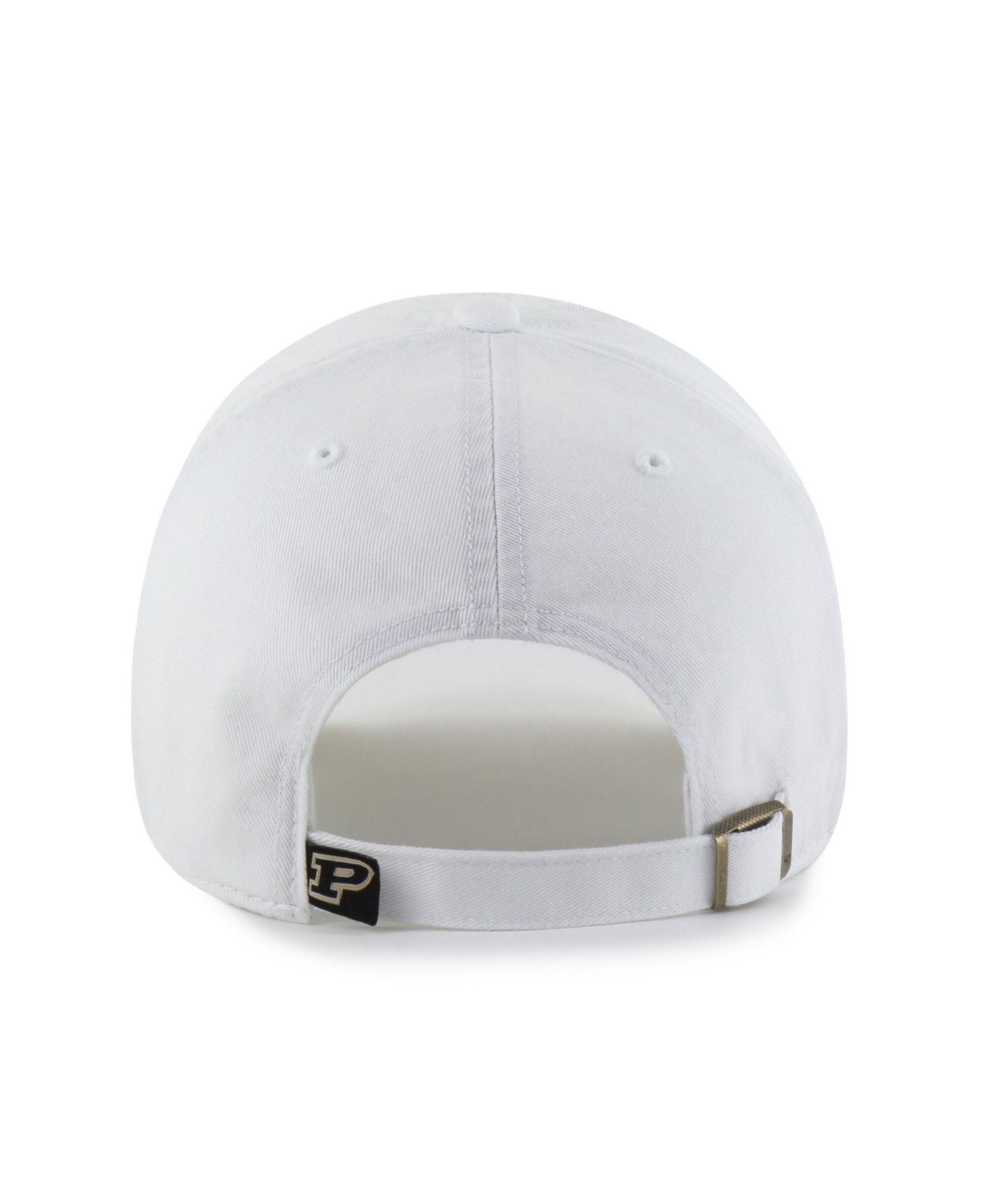 Men's and Women's '47 White Purdue Boilermakers Mascot Clean Up Adjustable Hat