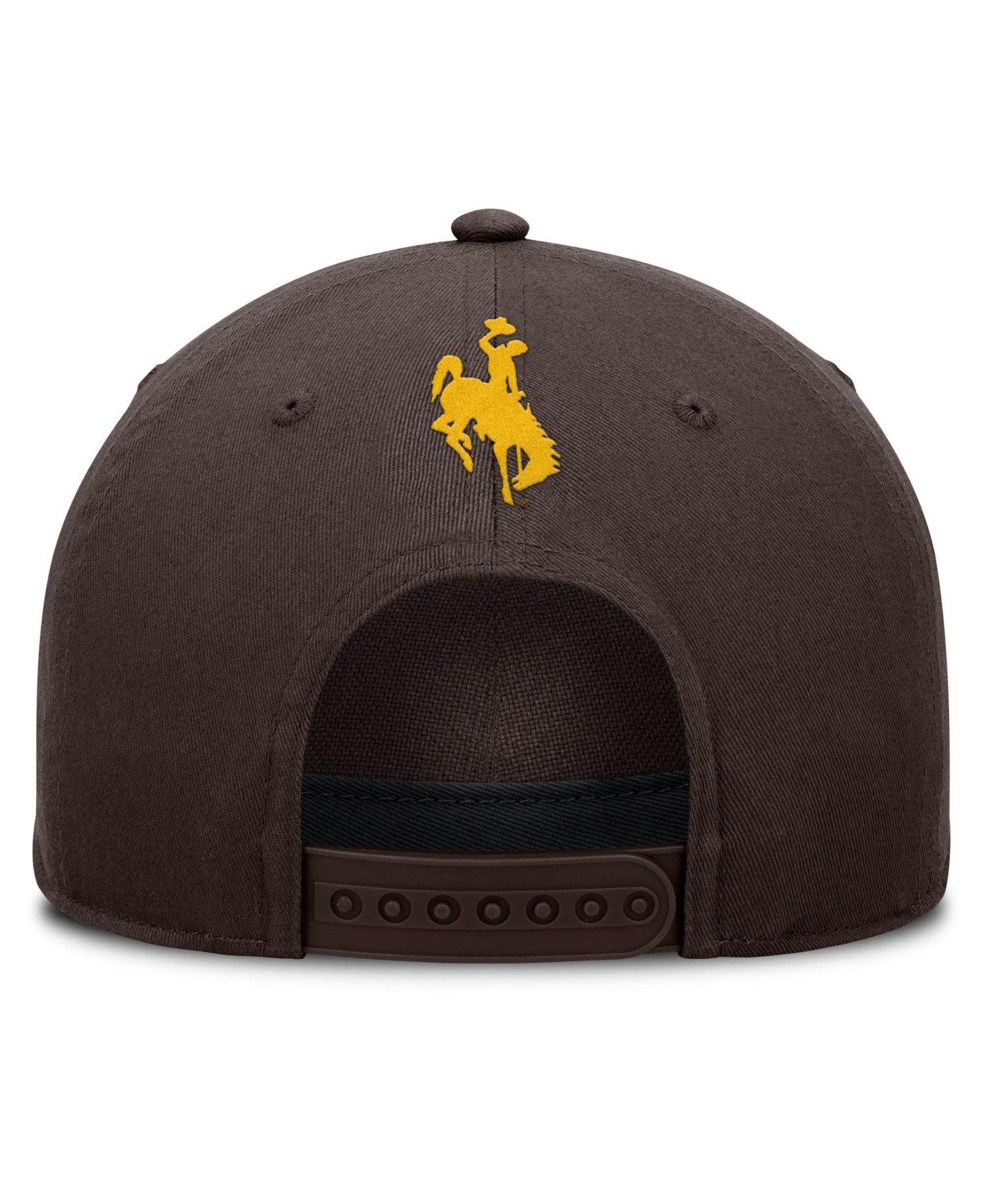 Men's Brown Wyoming Cowboys Foul Ball Rope Adjustable Hat