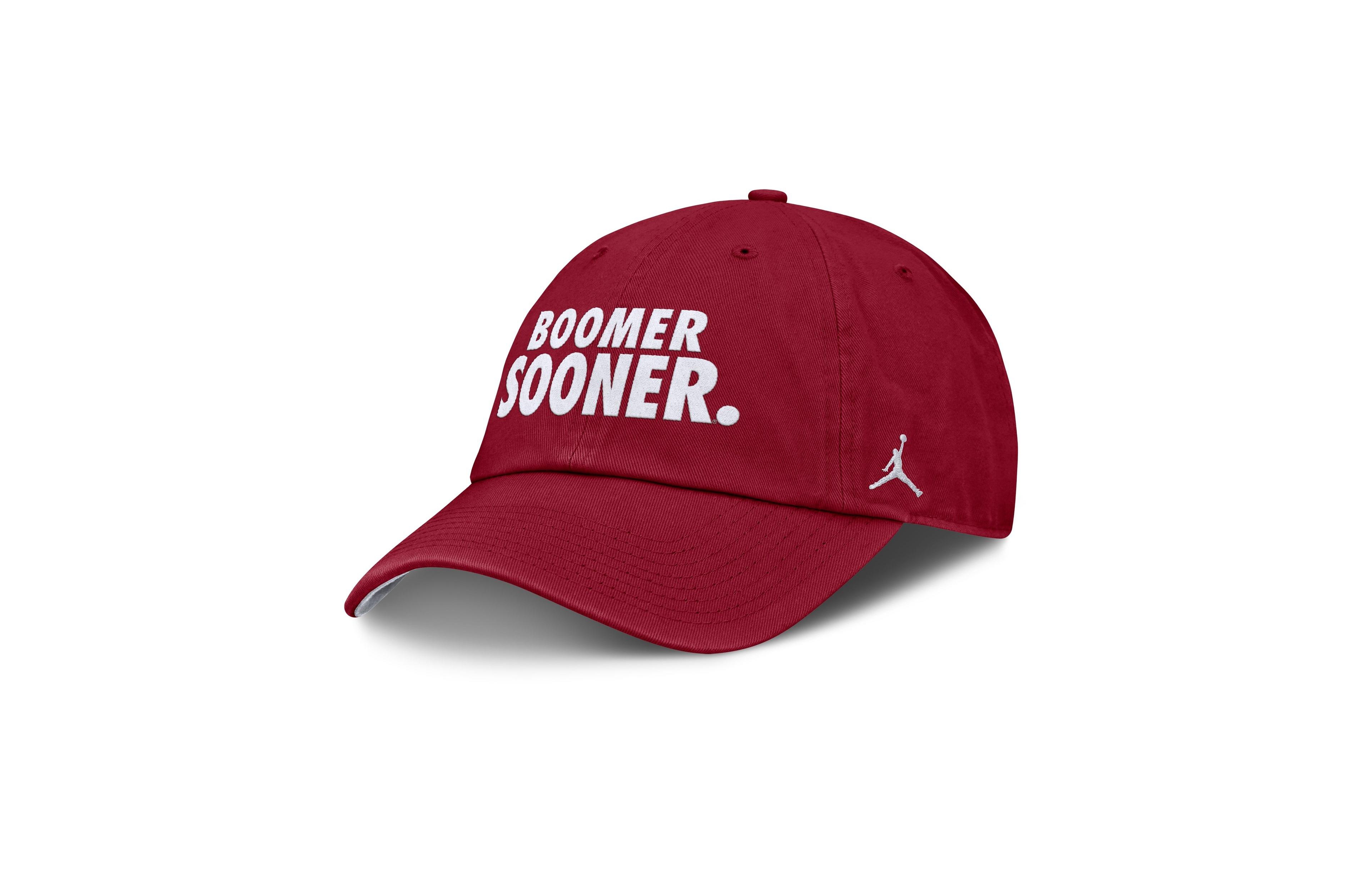 Jordan Men's and Women's Crimson Oklahoma Sooners Primetime Chant Club Adjustable Hat