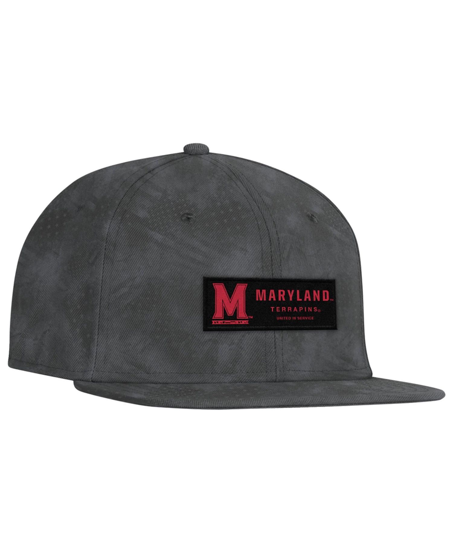 Men's Charcoal Maryland Terrapins Freedom Collection ArmourFuse Snapback Hat