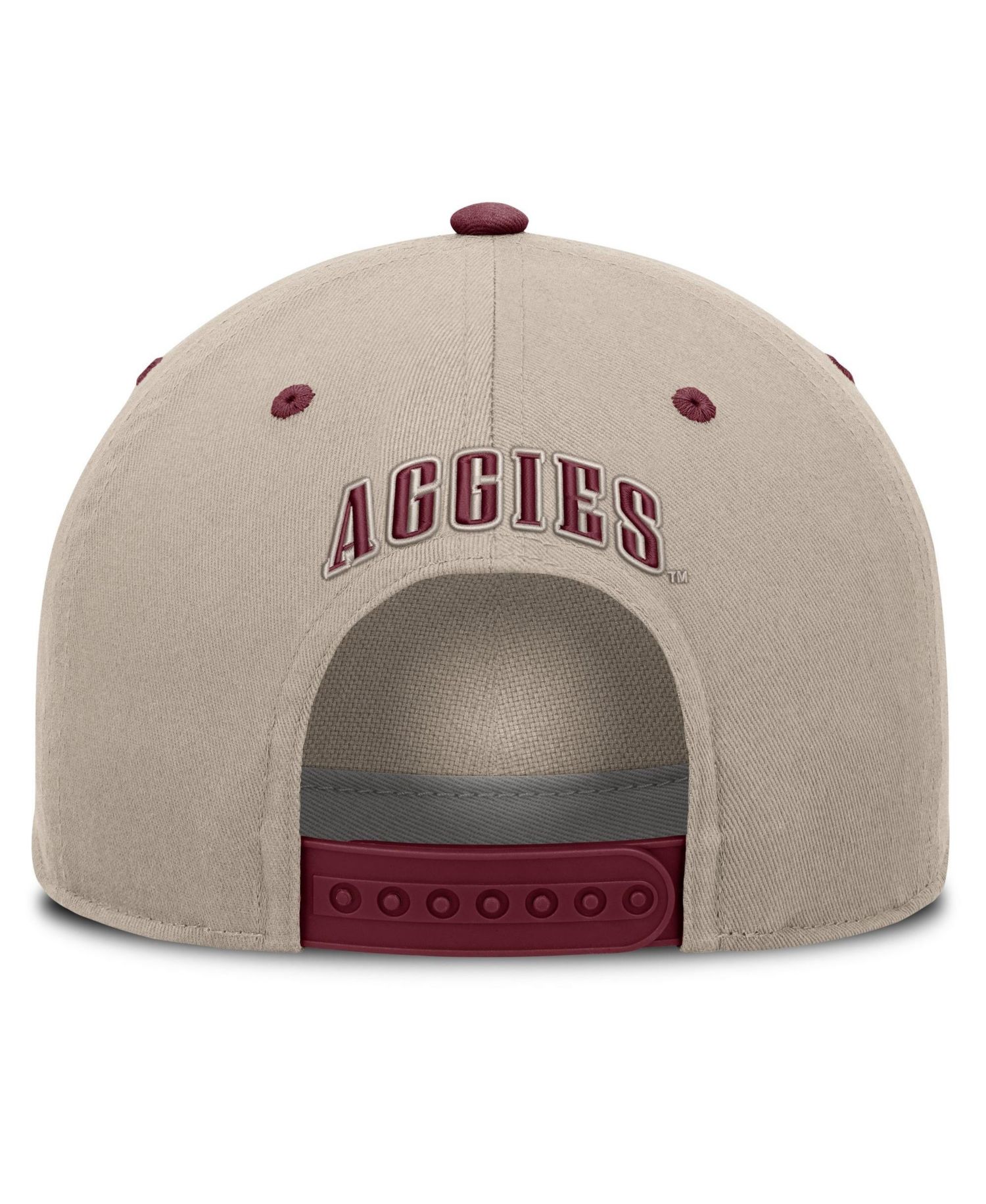 Men's Stone/Maroon Texas A&M Aggies Veteran Two-Tone Adjustable Hat