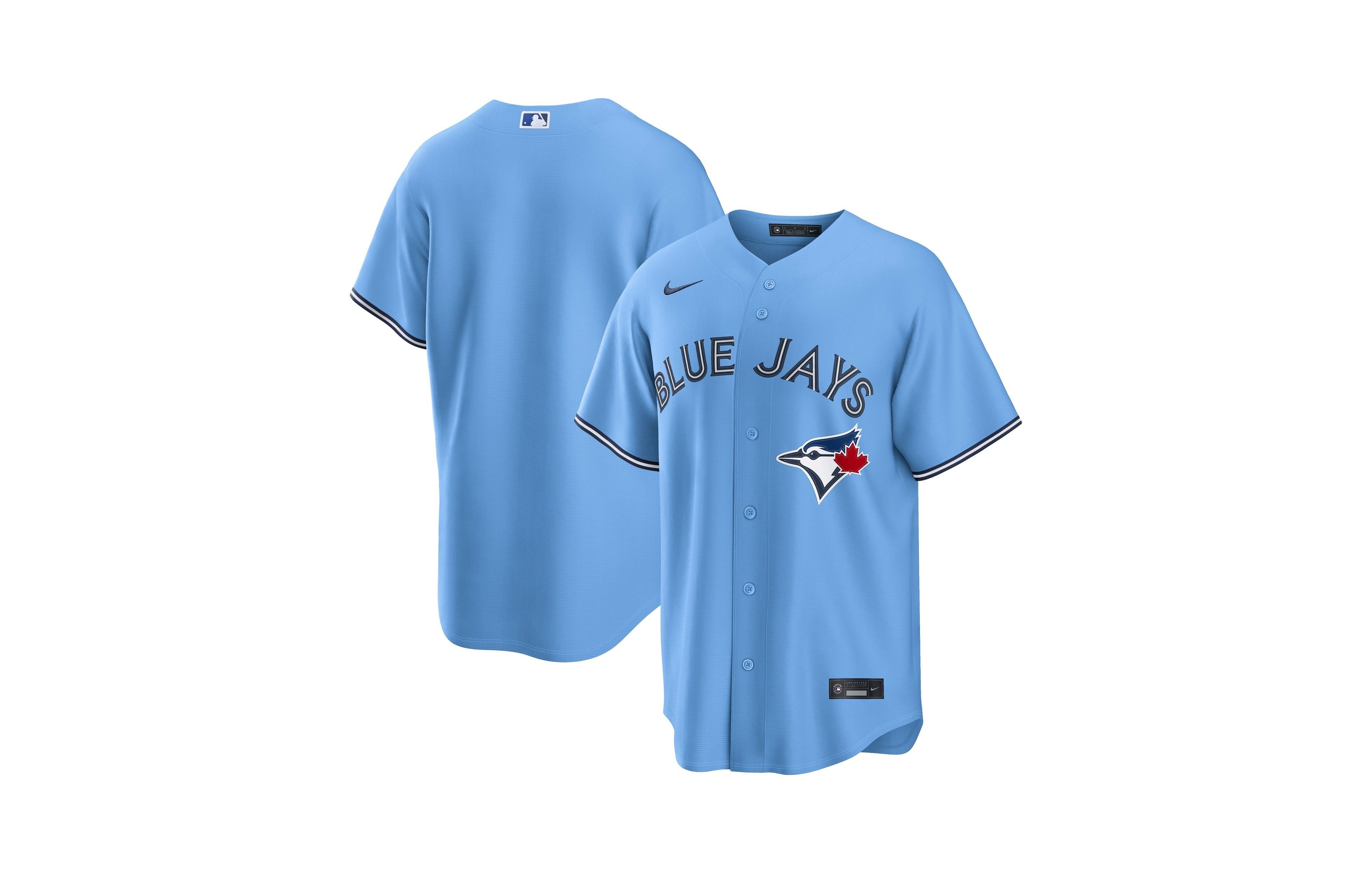 Nike Men's Powder Blue Toronto Jays Alternate Replica Jersey