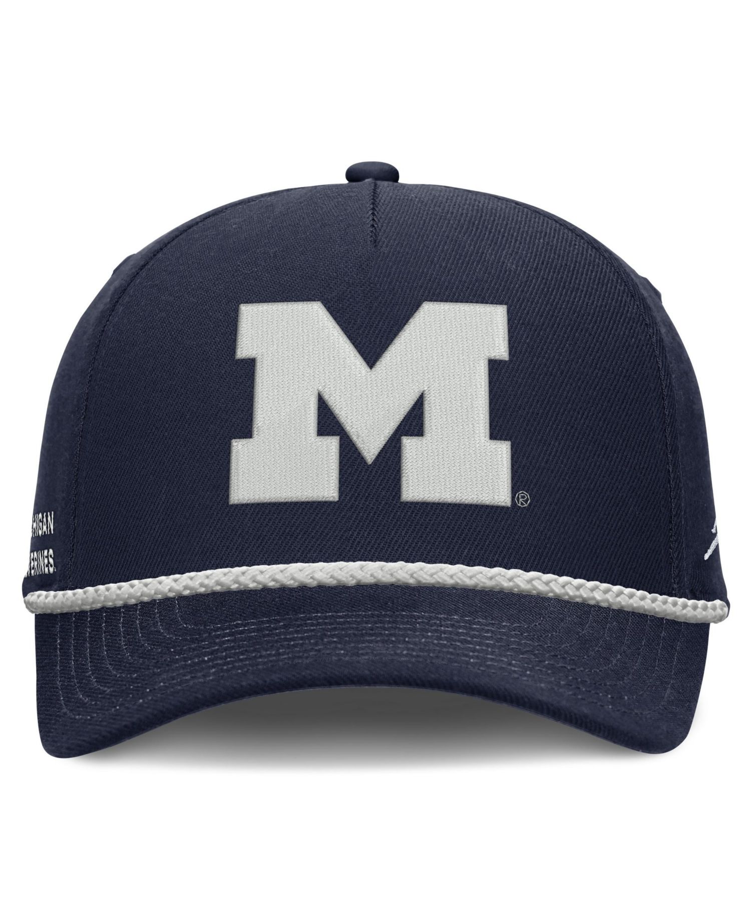 Men's and Women's Navy Michigan Wolverines Rope Rise Adjustable Hat