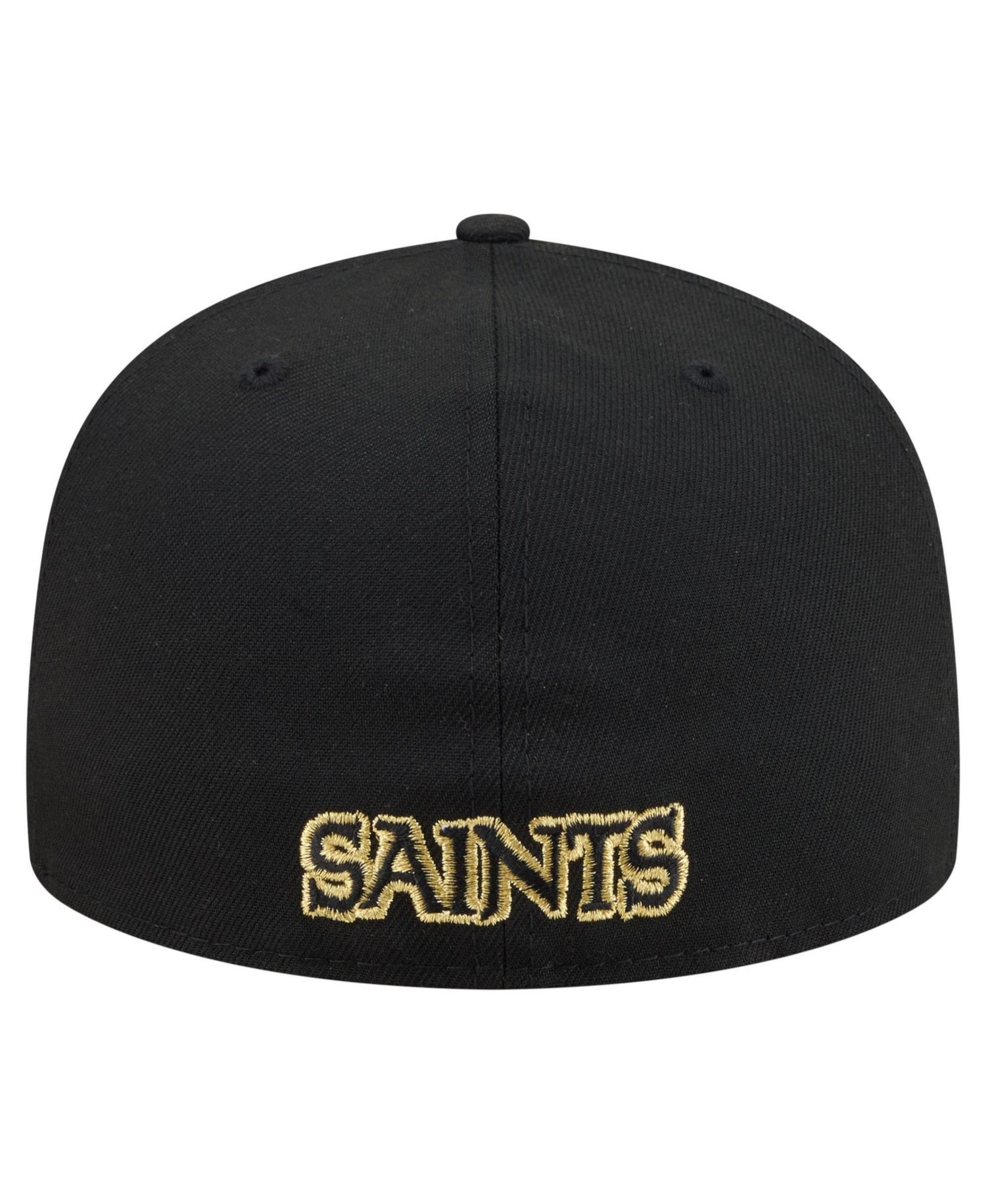 Men's Black New Orleans Saints 59FIFTY Fitted Hat