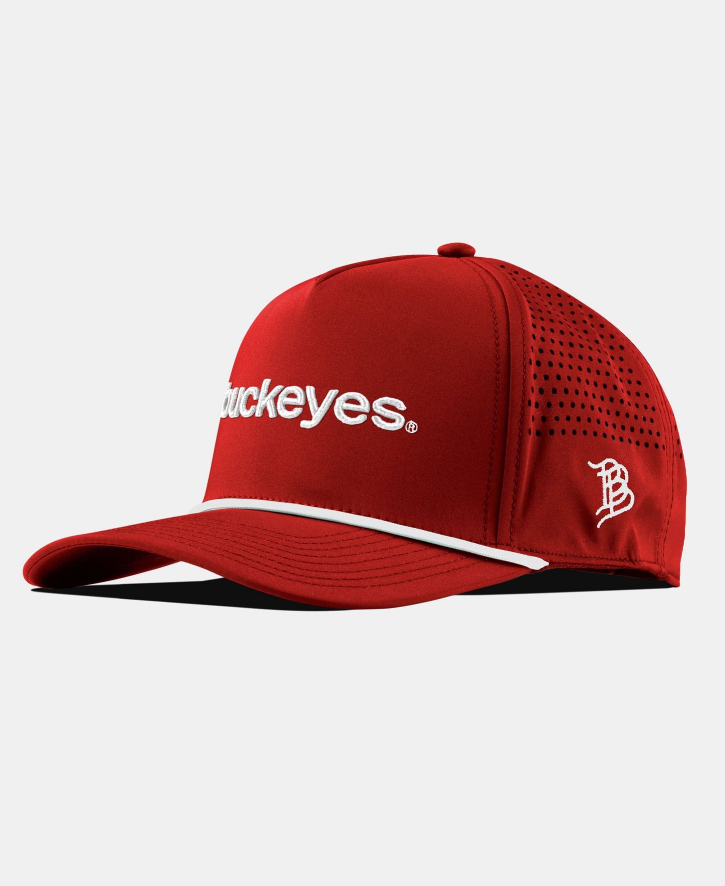 Мужской головной убор Branded Bills Red Ohio State Buckeyes Statement Adjustable Rope Hat — фото 1