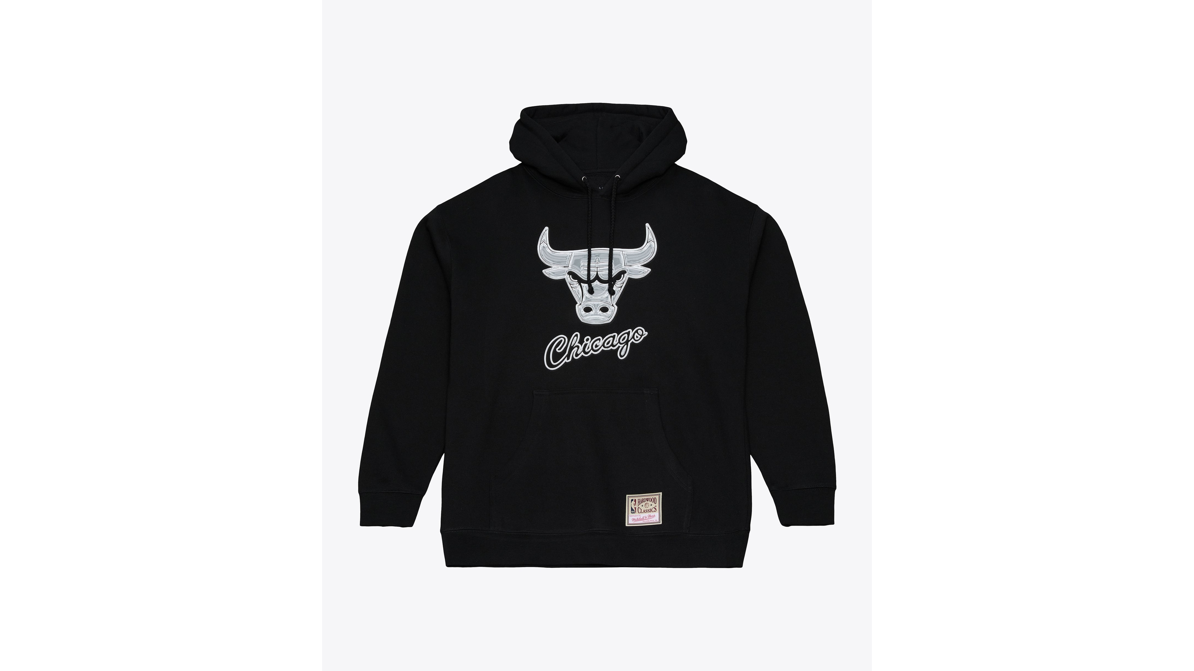 Mitchell & Ness Men's Mitchell Ness Black Chicago Bulls Chrome Hoodie