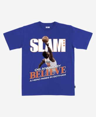 Men's and Women's OG Anunoby Blue New York Knicks 2026 NBA Finals Game 4 Tip-In T-Shirt