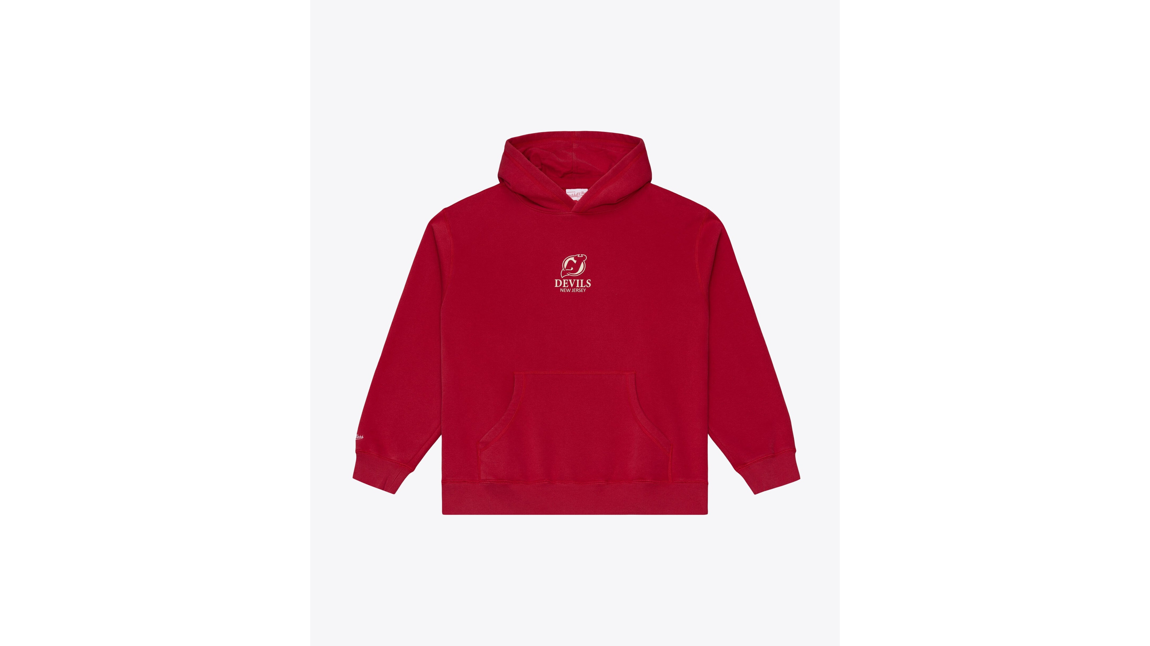 Mitchell & Ness Men's Mitchell Ness Scarlet New Jersey Devils Core Essentials Hoodie