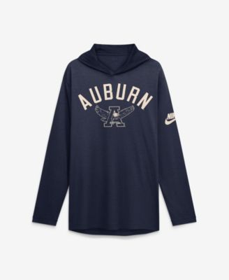 Men's  Navy Auburn Tigers Legacy Arch Tri-Blend Long Sleeve Hooded T-Shirt