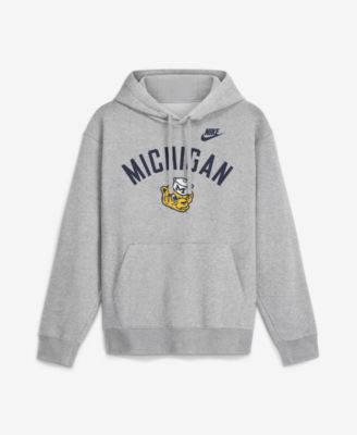 Nike - Men's Heather Gray Michigan Wolverines Legacy Arch Club Hoodie Heather Gray