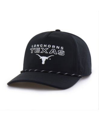 Men's '47  Black Texas Longhorns Forward Vent Hitch Rope Adjustable Hat