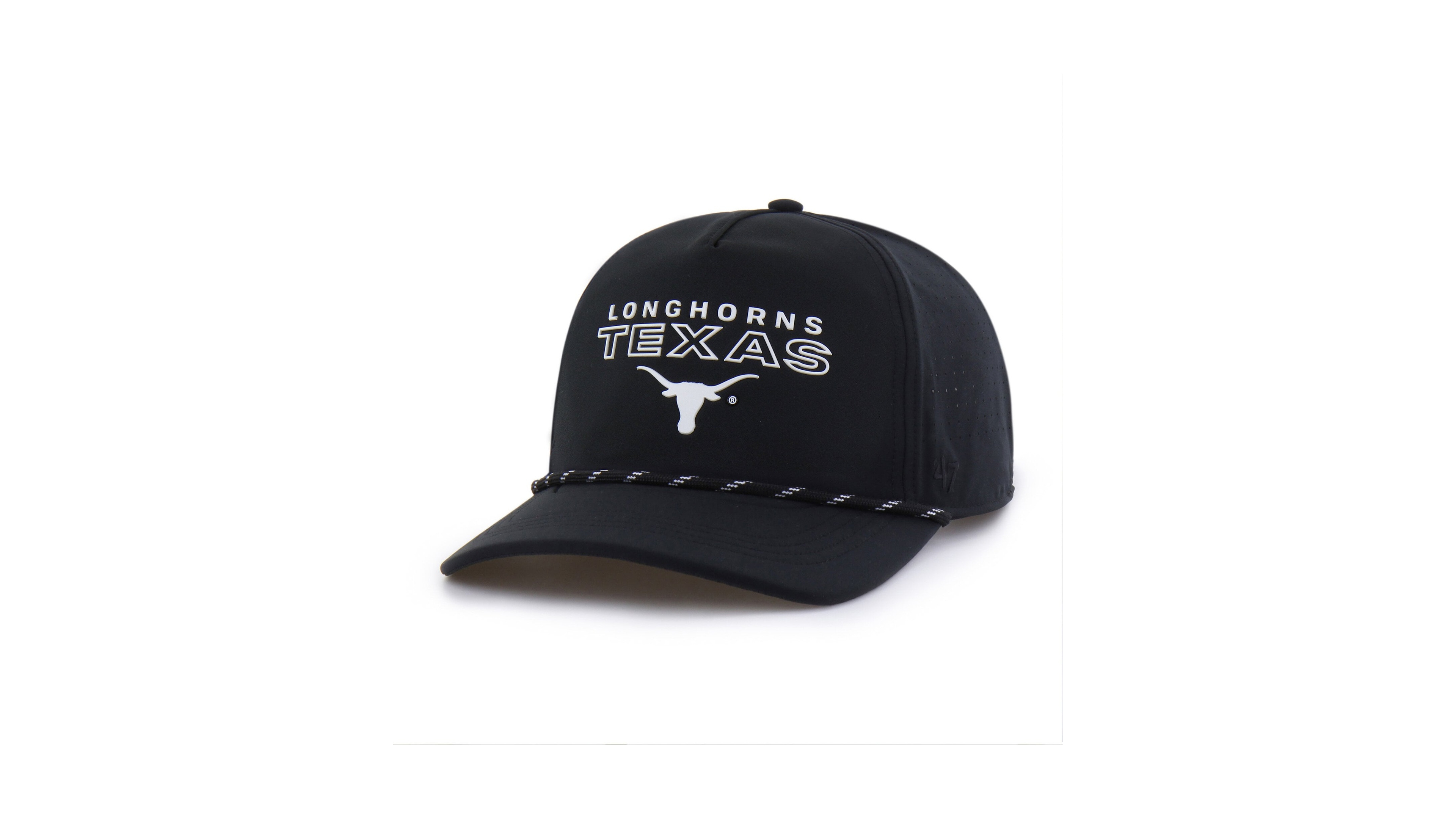 '47 Brand Men's Black Texas Longhorns Forward Vent Hitch Rope Adjustable Hat