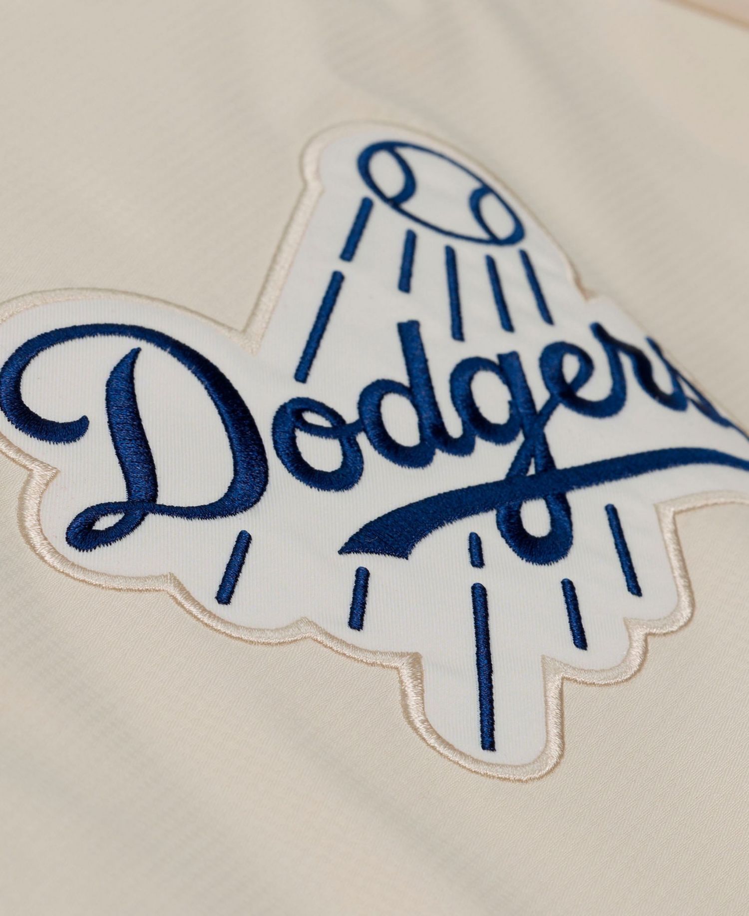 Men's Jackie Robinson Cream Los Angeles Dodgers Full-Snap Yacht Rock Name & Number Hooded Coach's Jacket
