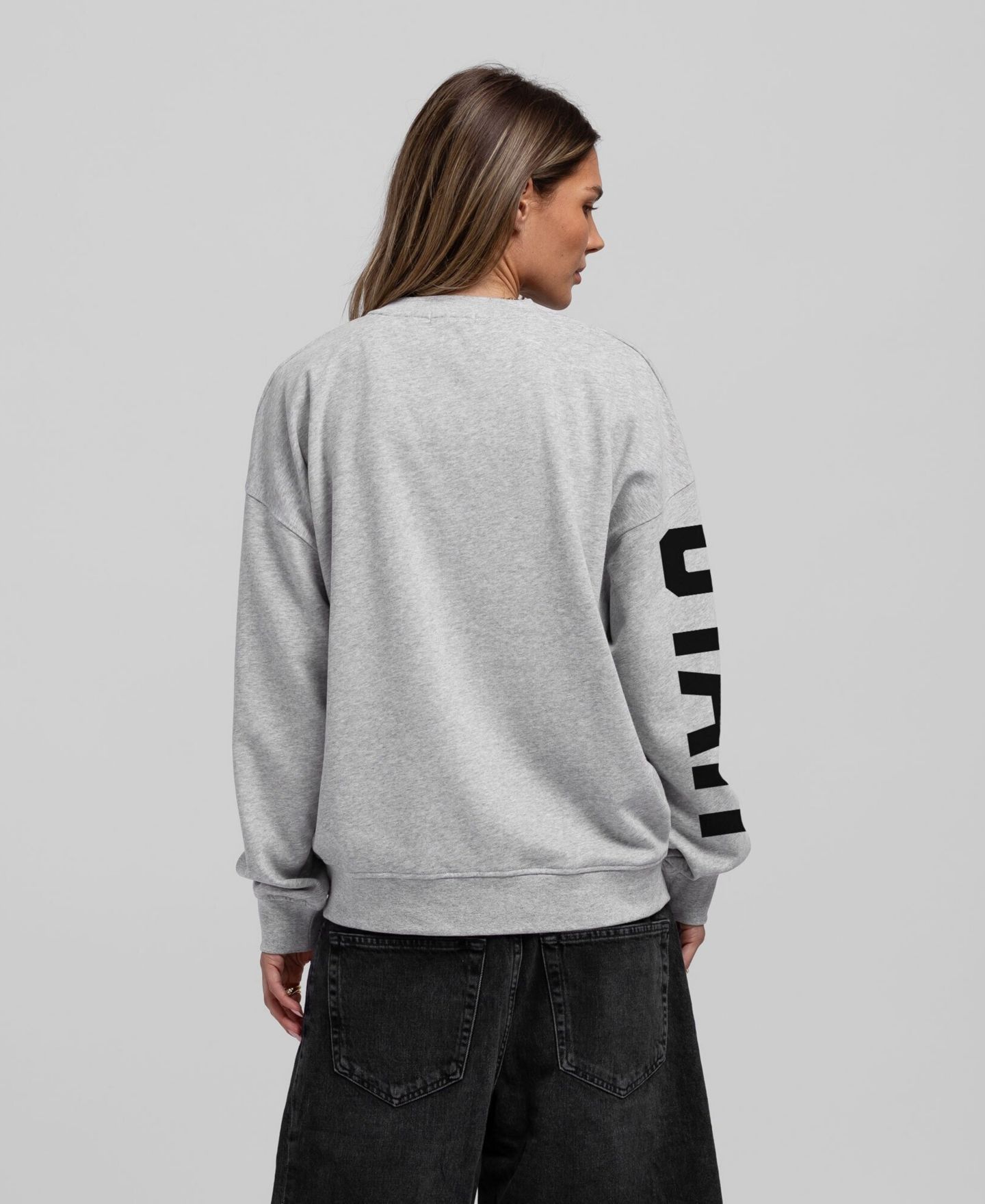 Женская толстовка Mitchell & Ness Heather Gray Utah Mammoth Core 3-Hit Oversized — фото 2