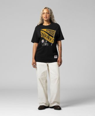 Women's Black Pittsburgh Steelers Team Dynamic Boyfriend T-Shirt