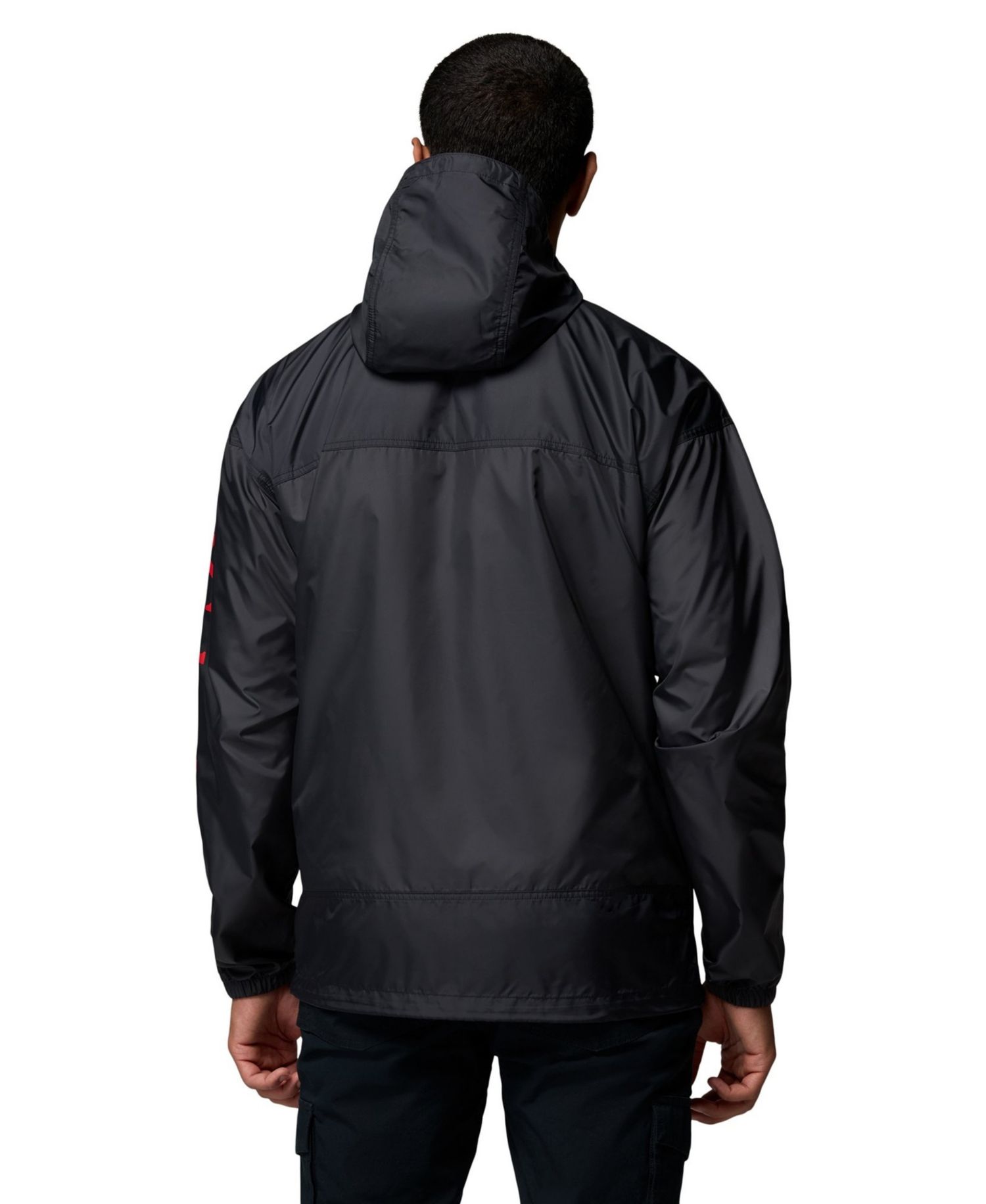 Men's Black Ohio State Buckeyes Flash Challenger II Full-Zip Hooded Windbreaker