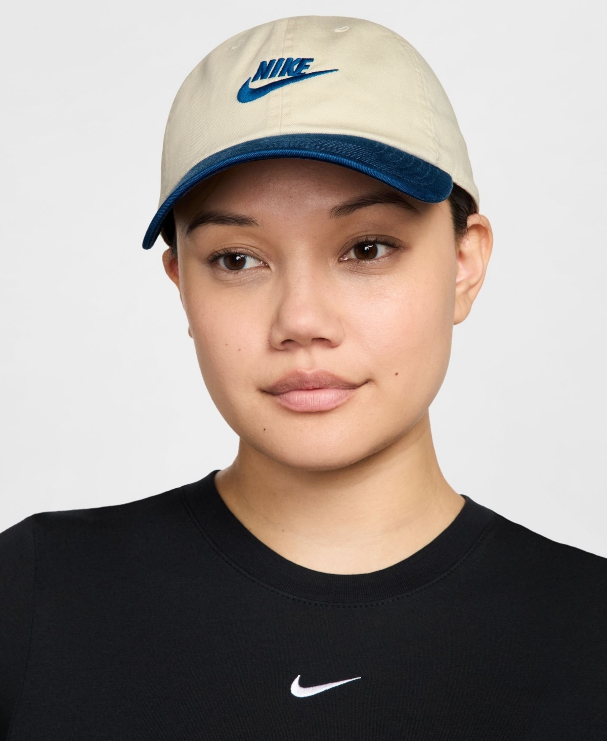 Nike Men's and Women's Cream Futura Wash Club Adjustable Hat