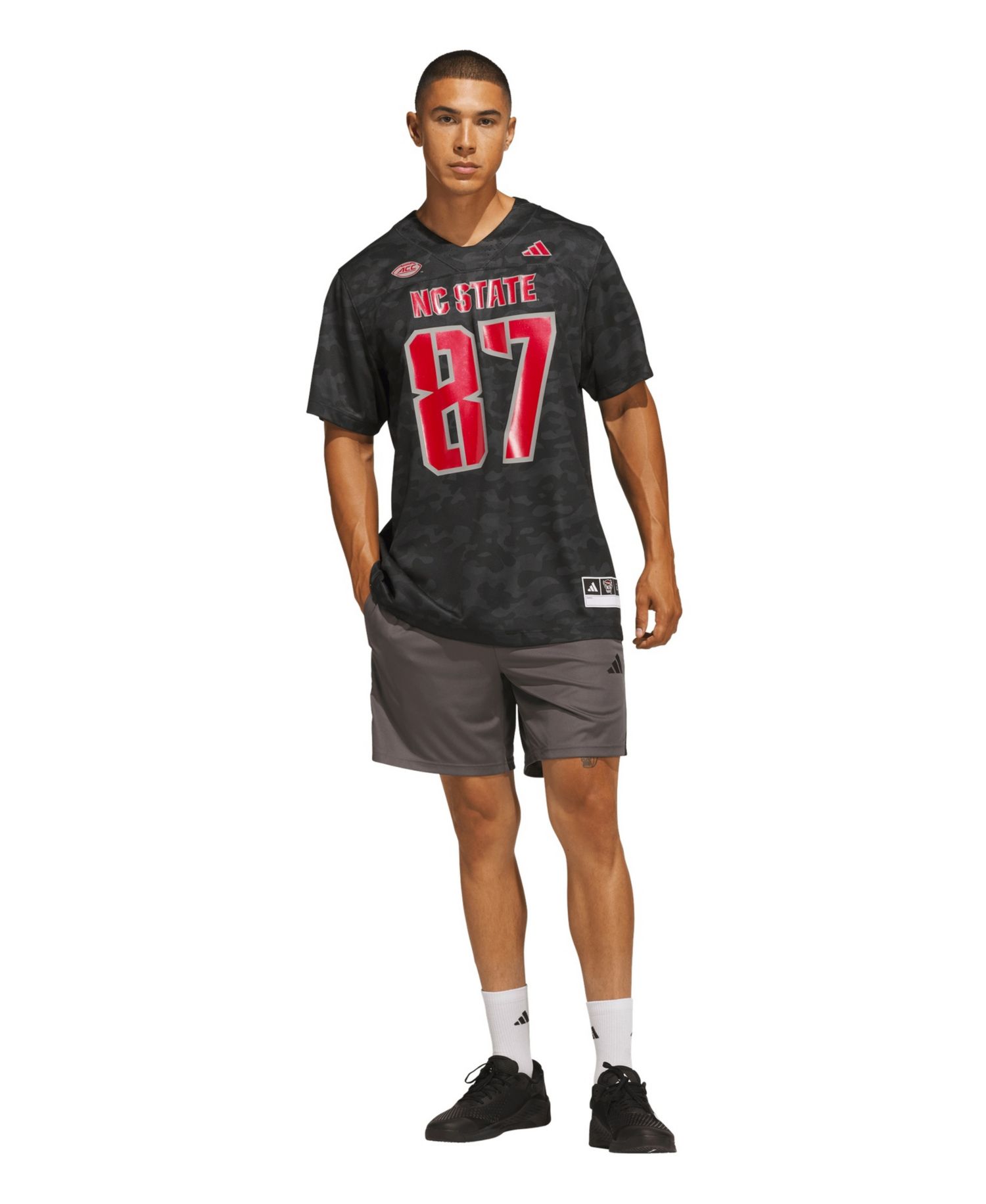 Men's #87 Black NC State Wolfpack Honor & Support Premier Strategy Jersey