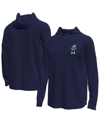 Men's Navy Notre Dame Fighting Irish Golf Tech Stretch Long Sleeve Hoodie