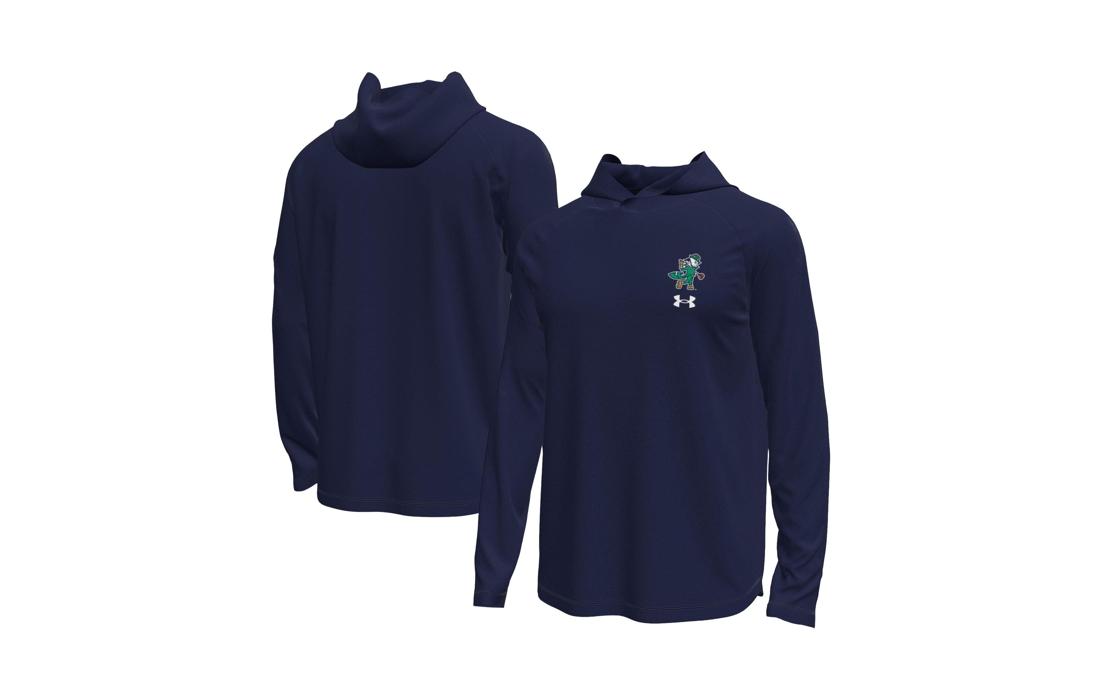 Under Armour Men's Navy Notre Dame Fighting Irish Golf Tech Stretch Long Sleeve Hoodie