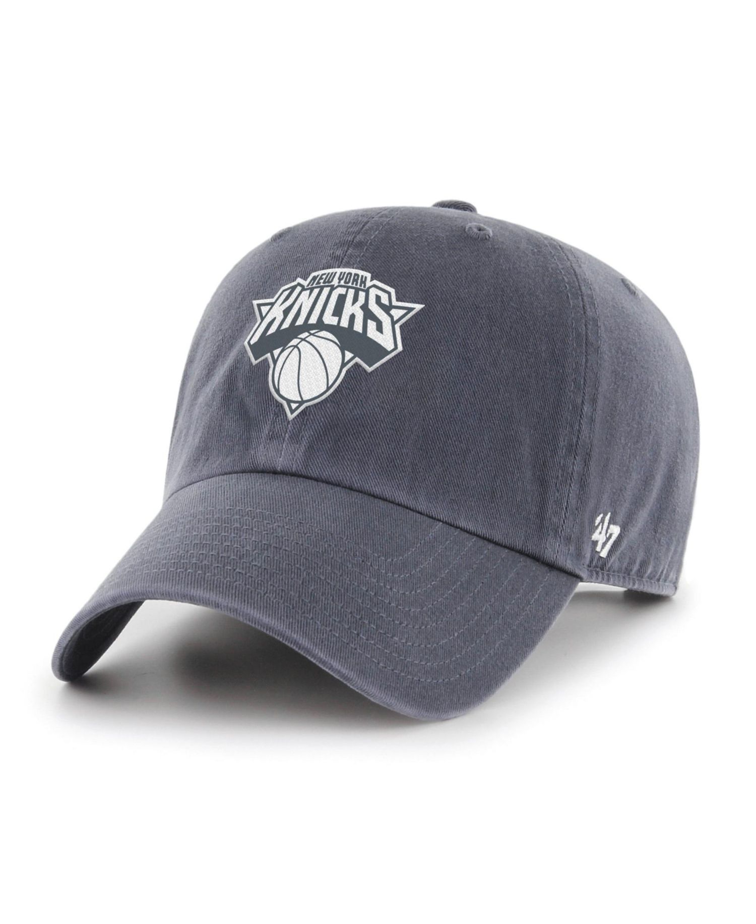 Men's and Women's '47 Navy New York Knicks Color Pack Clean Up Adjustable Hat