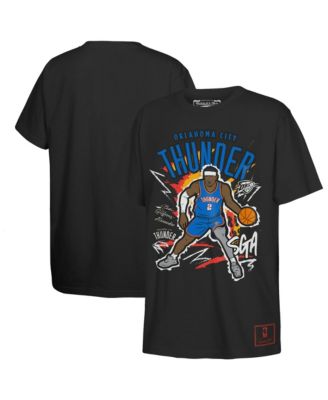 Big Boys and Girls Shai Gilgeous-Alexander Black Oklahoma City Thunder Chalked Up Player T-Shirt