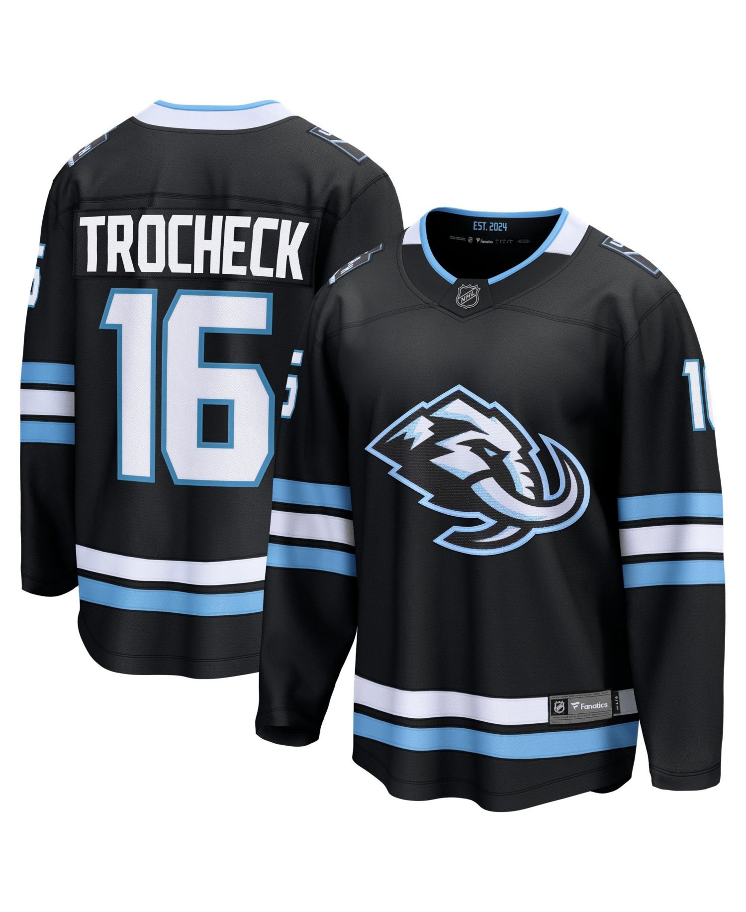 Men's Vincent Trocheck Black Utah Mammoth Home Breakaway Jersey