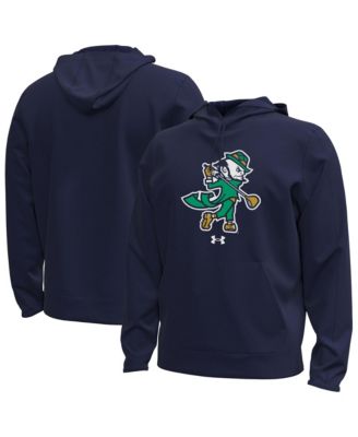 Men's Navy Notre Dame Fighting Irish Golf Leprechaun Fleece Hoodie