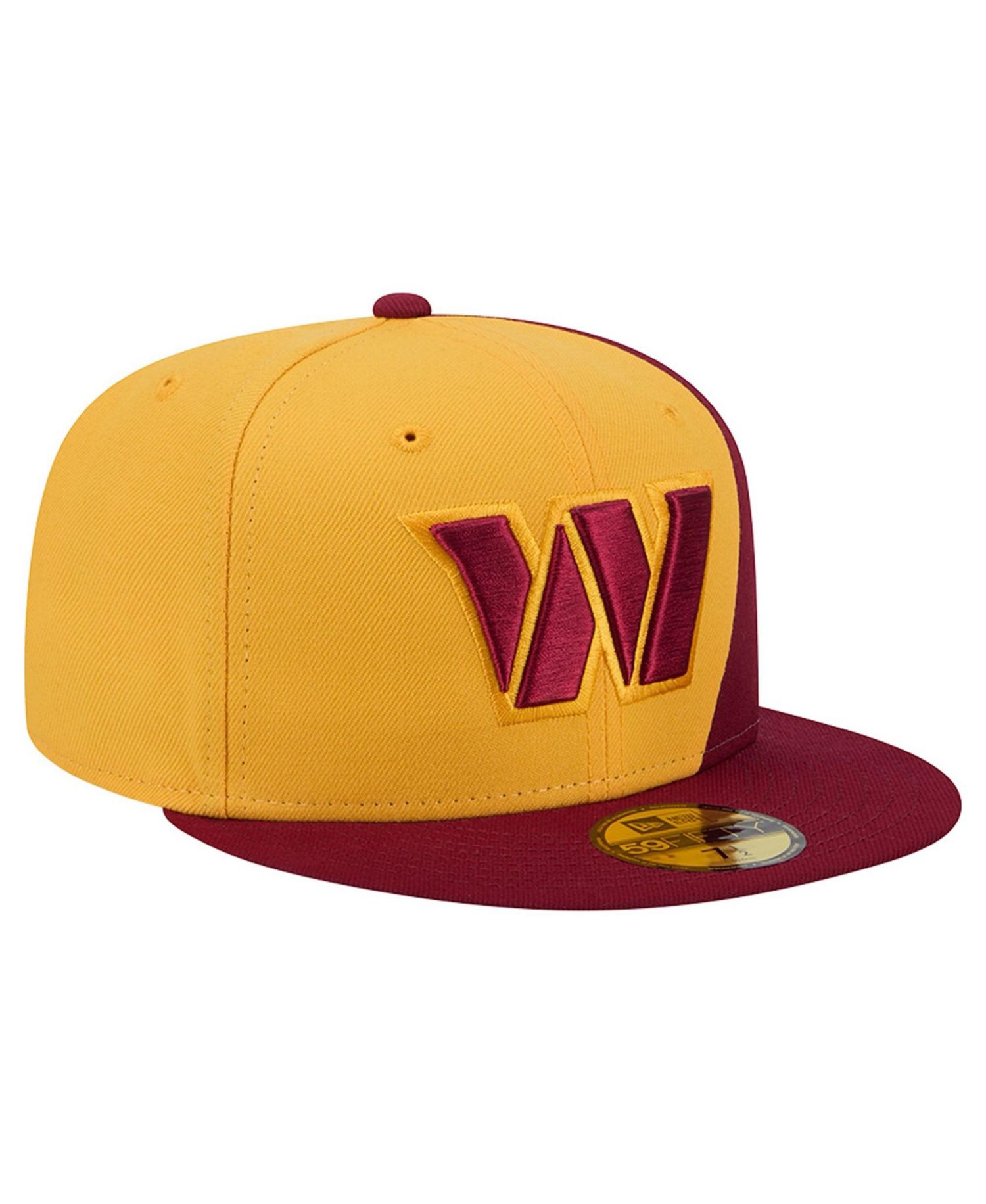 Men's Gold/Burgundy Washington Commanders Shock 59FIFTY Fitted Hat