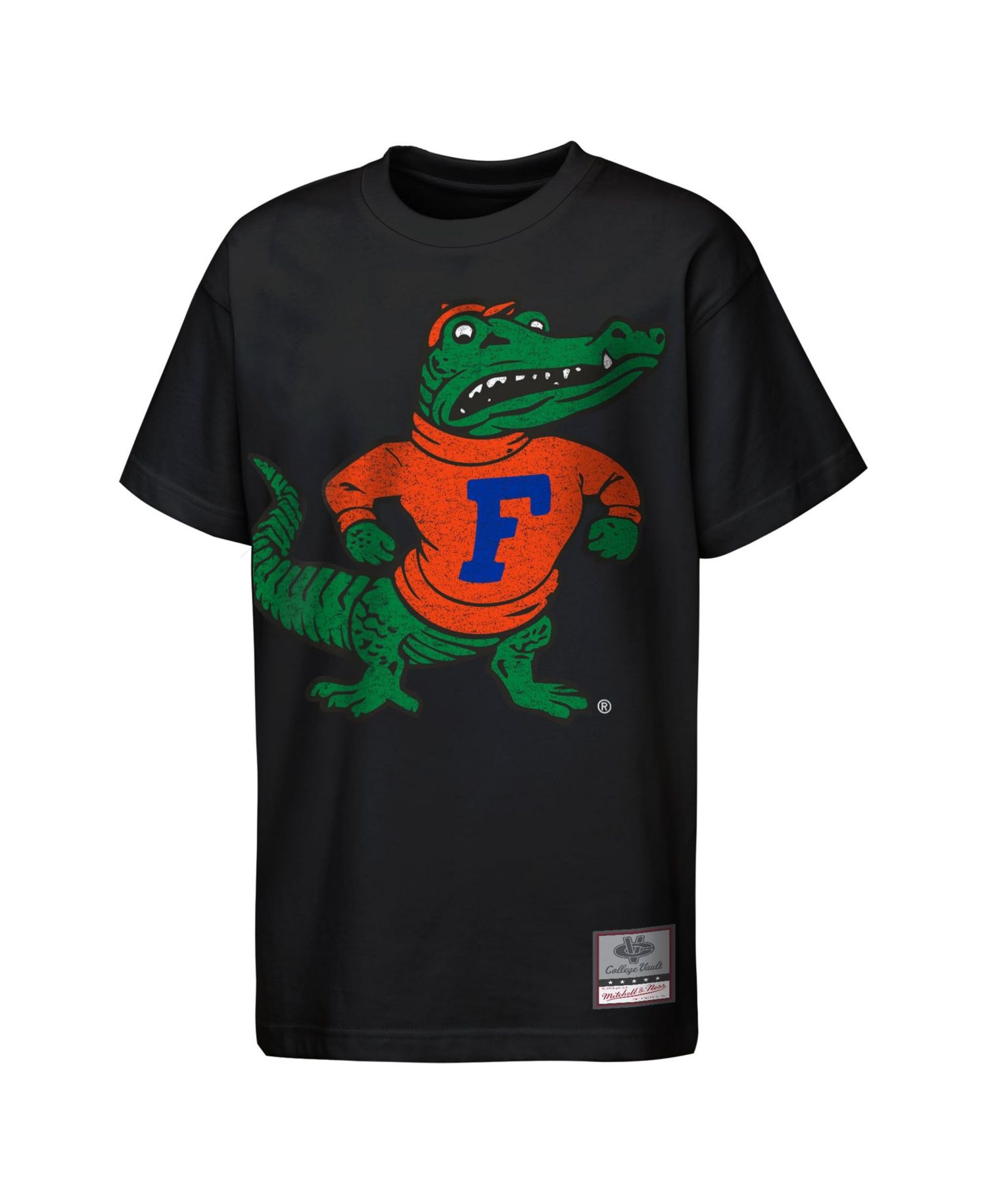Big Boys and Girls Black Florida Gators Big Face Mascot T-Shirt